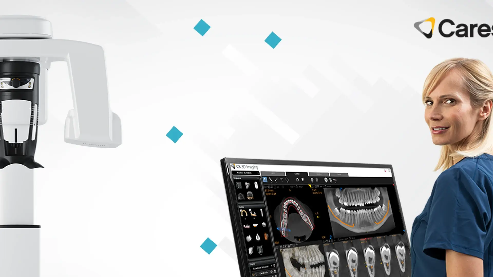 Equipos dentales modernos en clínica odontológica digital